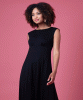 Luna Midi Dress (Black) by Alie Street