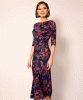 Maxine Asymmetric Dress (Bronzed Blooms) by Alie Street