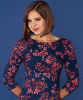 Maxine Asymmetric Dress (Bronzed Blooms) by Alie Street