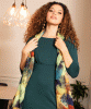 Maxine Asymmetric Dress (Pine Green) by Alie Street