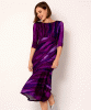 Maxine Asymmetric Dress (Vivid Plum) by Alie Street