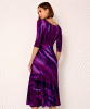 Maxine Asymmetric Dress (Vivid Plum) by Alie Street