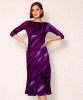 Maxine Asymmetric Dress (Vivid Plum) by Alie Street