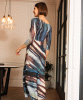 Robe asymétrique Maxine (Bleu Océan) by Alie Street