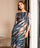 Robe asymétrique Maxine (Bleu Océan) by Alie Street
