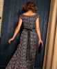 Margo Off-the-Shoulder Gown (Monochrome Flourish) by Alie Street
