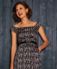 Margo Off-the-Shoulder Gown (Monochrome Flourish) by Alie Street