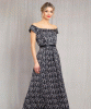 Margo Off-the-Shoulder Gown (Monochrome Flourish) by Alie Street