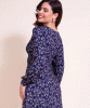 Mollie Knot Midi Dress (Midnight Bloom) by Alie Street