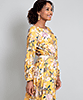 Robe Marissa Fleurs Jaune Safran by Alie Street