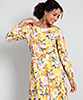 Marissa Dress Saffron Yellow Bloom by Alie Street