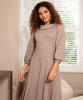 Meredith Turtle Neck Dress (Sparkle Chocolate) by Alie Street