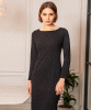Noelle Rib Knit Jumper Dress (Black) by Alie Street