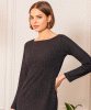 Noelle Rib Knit Jumper Dress (Black) by Alie Street