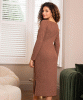 Pulloverkleid Noelle aus Rippstrick (Schokolade) by Alie Street