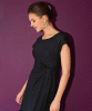 Phoebe Dress (Glitter Black) by Alie Street