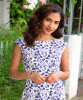 Robe droite Pippa Petite (Encre Indigo) by Alie Street