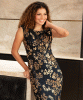 Pippa Shift Dress (Golden Blossom) by Alie Street