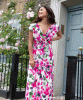 Maxi-Kleid Sophia Petite (Fuchsia Florals) by Alie Street