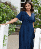 Robe Waterfall Petite (Bleu Marine) by Alie Street