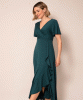 Waterfall Dress Petite (Pine Green) by Alie Street