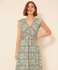Renee Knot Dress (Botanical Green) by Alie Street