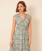 Renee Knot Dress (Botanical Green) by Alie Street