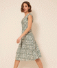 Renee Knot Dress (Botanical Green) by Alie Street