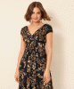 Sara Midi Dress (Golden Blossom) by Alie Street