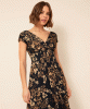 Sara Midi Dress (Golden Blossom) by Alie Street