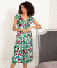 Sara Midi Dress (Paradise Green) by Alie Street