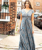 Sophia Maxi Dress (Bronze Blue) by Alie Street London