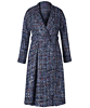 Torrington Dress Coat Bouclé Blue by Alie Street