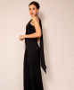 Thea Halter Gown (Glitter Black) by Alie Street
