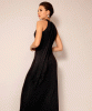 Thea Halter Gown (Glitter Black) by Alie Street
