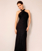 Thea Halter Gown (Glitter Black) by Alie Street