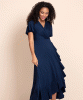 Waterfall Dress Navy by Alie Street