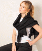 Aurielle Silk Wool Scarf (Black) by Alie Street
