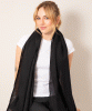 Aurielle Silk Wool Scarf (Black) by Alie Street