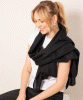 Aurielle Silk Wool Scarf (Black) by Alie Street