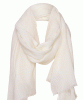 Aurielle Silk Wool Scarf (Cream) by Alie Street