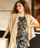 Aurielle Silk Wool Scarf (Desert Sand) by Alie Street