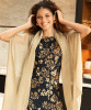 Aurielle Silk Wool Scarf (Desert Sand) by Alie Street