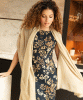 Aurielle Silk Wool Scarf (Desert Sand) by Alie Street
