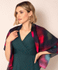 Leoni Silk Wool Scarf (Moonlit Florals) by Alie Street