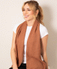 Aurielle Silk Wool Scarf (Mocha Mousse) by Alie Street
