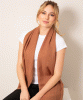 Aurielle Silk Wool Scarf (Mocha Mousse) by Alie Street
