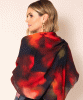 Minerva Silk Wool Scarf (Midnight Ember) by Alie Street