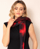 Minerva Silk Wool Scarf (Midnight Ember) by Alie Street