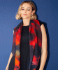 Minerva Silk Wool Scarf (Midnight Ember) by Alie Street